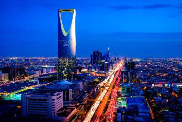 Riyadh city skyline including Kingdom Tower