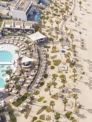 Nikki Beach Dubai aerial view