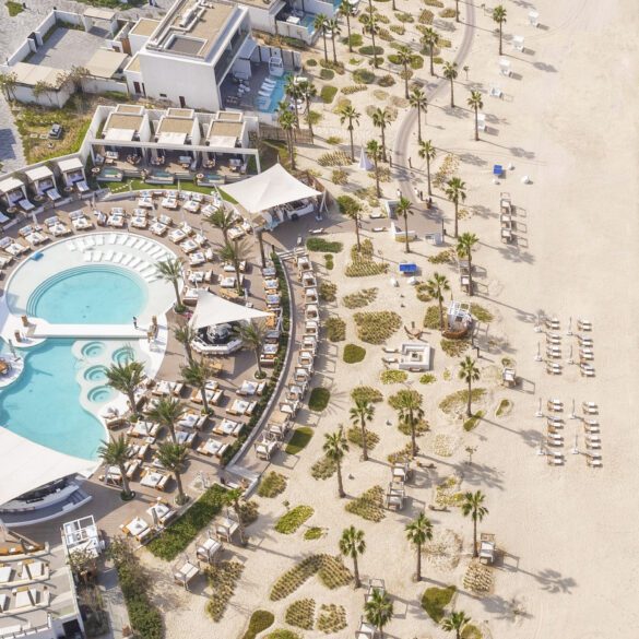 Nikki Beach Dubai aerial view