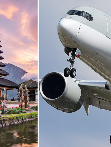 Bali and Qatar Airways plane