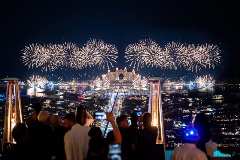 Aura Skypool Dubai New Year's Eve fireworks
