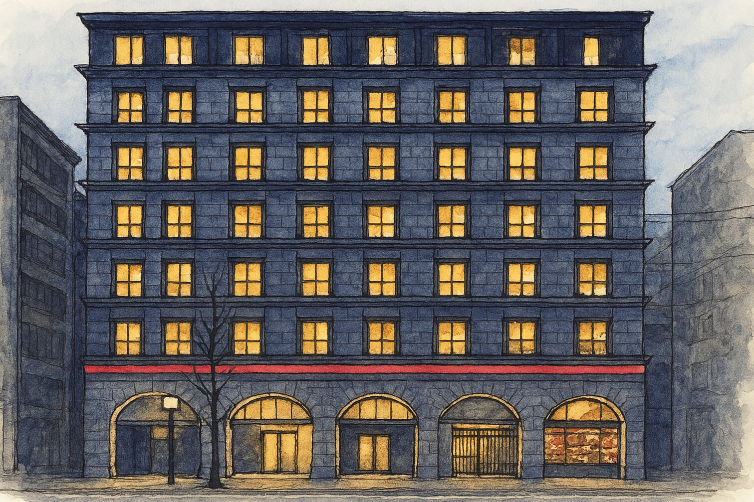 Illustrated sketch of Fauchon L’Hôtel Kyoto