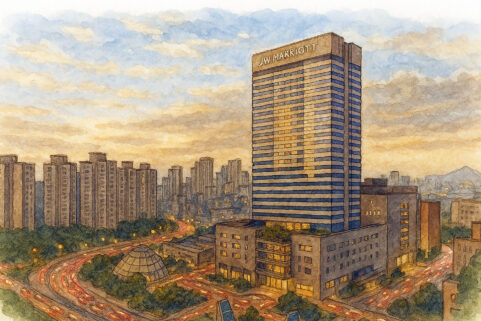 Illustrated sketch of JW Marriott Hotel Seoul
